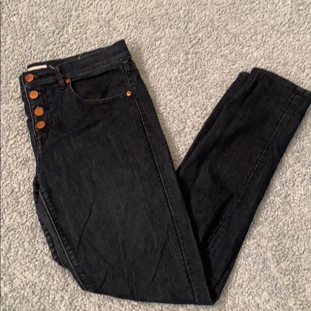 LOFT size 28/6 Button Fly Modern Skinny Jeans